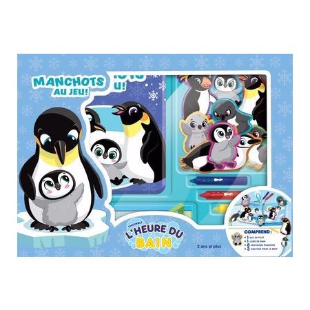 L'heure du bain : Manchots au jeu!