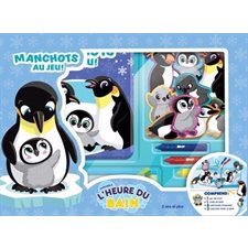 L'heure du bain : Manchots au jeu!