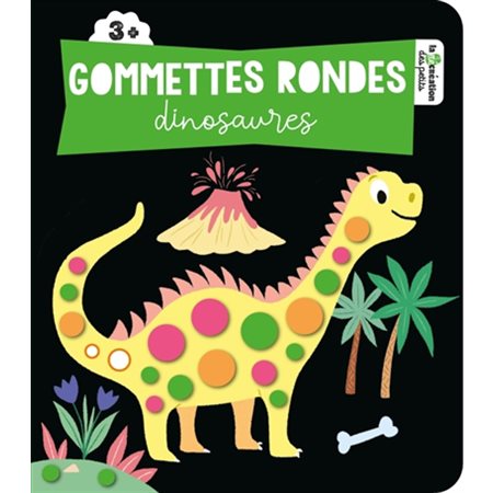 Dinosaures : Gommettes rondes