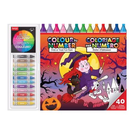 Atelier d'Halloween : Coloriage par numéro : Trousse Géante