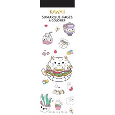 Kawaii : 50 marque-pages à colorier