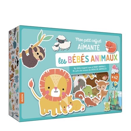 Les bébés animaux : Mon petit coffret aimanté : 3 ans et + : My little magnet case of baby animals : Mi cofre de imanes de crias de animales