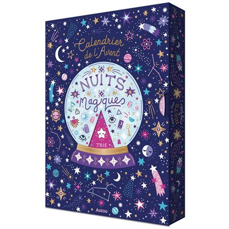 Calendrier de l'Avent : Nuits magiques : Joie : 24 magnifiques surprises créatives : Bijoux à confectionner; décors en bois à suspendre; accessoires de papeterie, etc.