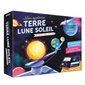 Mon système Terre, Lune, Soleil : En route pour l'espace ! : 6+ : 1 livret pédagogique + 1 décor + 1 lune phosphorescente + 1 soleil lumineux + 1 système solaire à construire