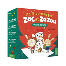 Au coeur de l'hiver : Zac et Zazou : Coffret comprenant 4 histoires : À la cabane à sucre; jouent dans la neige; préparent Noël; adorent la Saint-Valentin