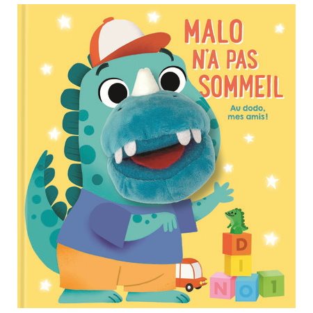 Malo n'a pas sommeil : Au dodo, mes amis ! : Livre cartonné : Livre marionnette