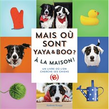À la maison ! : Mais où sont Yaya & Boo ? : Un livre où l'on cherche ses chiens : Mais où est Momo ? : Livre cartonné
