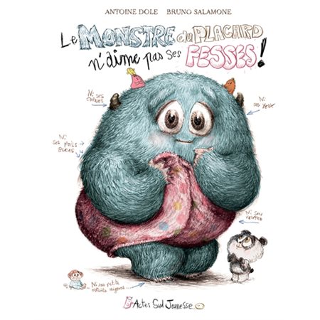 Le monstre du placard n'aime pas ses fesses ! : Couverture rigide