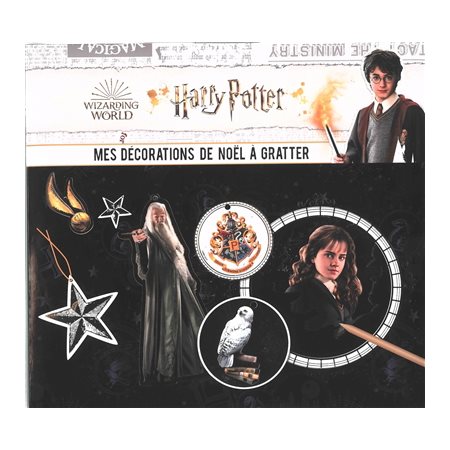 Harry Potter : Mes décorations de Noël à gratter : 40 décorations de Noël à gratter et colorier