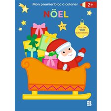 Bloc à colorier avec autocollants : Noël : 2+ : Plus de 100 autocollants