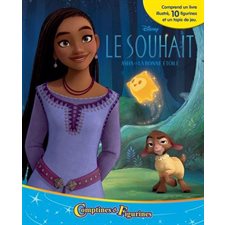 Disney : Le souhait : Asha et la bonne étoile : Comptines et figurines : Coffret comprenant 1 livre illustré, 10 figurines et 1 tapis de jeu