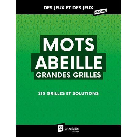 Mots abeille grandes grilles : Des jeux et des jeux géants