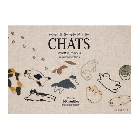 Broderies de chats : Matous, minous & autres félins