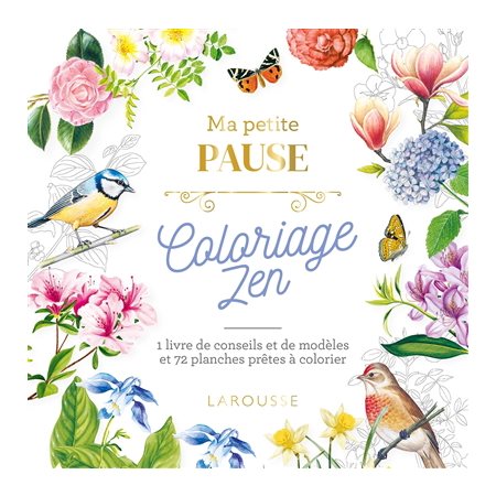 Ma petite pause coloriage zen : 1 livre de conseils et de modèles et 72 planches prêtes à colorier : Ma petite pause