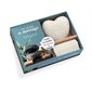 Ma pierre de massage : Coffret : Bien-être : Comprend 1 pierre de massage en marbre blanc & 1 livret présente les techniques de base des massages aux pierres chaudes et froides, leur utilisation et l