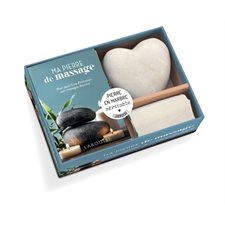 Ma pierre de massage : Coffret : Bien-être : Comprend 1 pierre de massage en marbre blanc & 1 livret présente les techniques de base des massages aux pierres chaudes et froides, leur utilisation et l