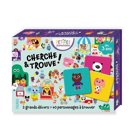 Jeu de cartes cherche et trouve : Petites pousses : Colos et jeux