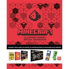 Minecraft : Le coffret expert spécial inventeur : Comprend le guide de la redstone, le livre des inventions épiques, une série de fabuleuses constructions, 1 grand poster, un accroche-porte & une maq