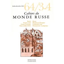 Cahiers du monde russe T.64.-3-4. Varia : Cahiers du monde russe