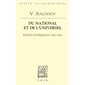 Du national et de l'universel : Écrits polémiques 1883-1891 : Bibliothèque des textes philosophiques