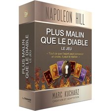 Plus malin que le diable : Le jeu : Un livret avec les règles du jeu; Un livre de 88 pages; 28 cartes de jeu et 40 cartes cadeau; Un sac satiné pour protéger vos cartes