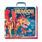 Construis en 3D ton dragon géant : Les instructions et le matériel nécessaires pour assembler une maquette de dragon. Le livre fourni donne également des informations sur cet animal fantastique