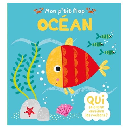 Océan : Qui se cache derrière les rochers ? : Mon p'tit flap : Livre cartonné
