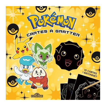 Pokémon, Paldea : Cartes à gratter : 10 cartes à gratter + 1 bâtonnet