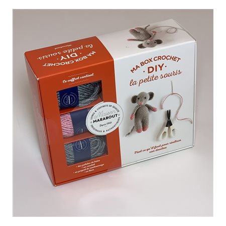 Ma box crochet DIY : La petite souris : Tout ce qu'il faut pour réaliser son doudou : Ma box crochet DIY
