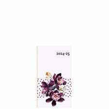 Agenda 2024-2025 : Mini-E Floral : Couverture en carton souple 1 semaine  /  1 page : De août 2024 à juillet 2025