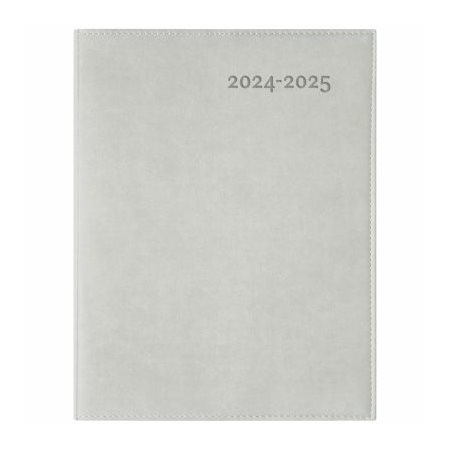 Agenda 2024-2025 : Ulys-E Gris : Couverture souple végane : 1 semaine  /  2 pages : De août 2024 à juillet 2025