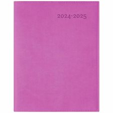 Agenda 2024-2025 : Ulys-E Orchidée : Couverture souple végane : 1 semaine  /  2 pages : De août 2024 à juillet 2025