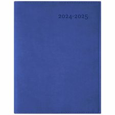 Agenda 2024-2025 : Ulys-E Bleu : Couverture souple végane : 1 semaine  /  2 pages : De août 2024 à juillet 2025