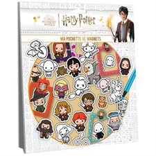 Harry Potter : Ma pochette Magnets : 27 magnets de personnages et créatures pour créer tes propres scènes; 12 magnets cadres aimantés pour accrocher tes photos préférées; 20 magnets à colorier et à p