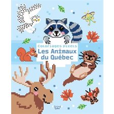 Coloriages pixels : Les animaux du Québec