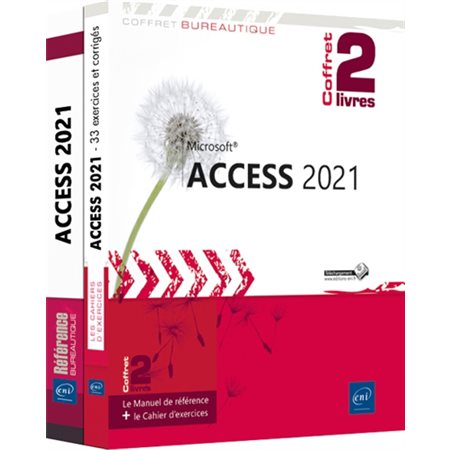 Access 2021 : Le manuel de référence + le cahier d'exercices : Coffret 2 livres : Coffret bureautique