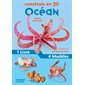 Océan : Construis en 3D : Poisson-clown; poulpe; tortue; crabe : 1 livre + 4 modèles