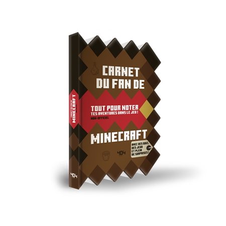 Carnet du fan de Minecraft : Tout pour noter tes aventures dans le jeu ! : Avec des quiz, des jeux et plein de surprises !