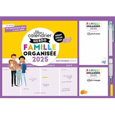 Le petit calendrier hebdo de la famille organisée 2025