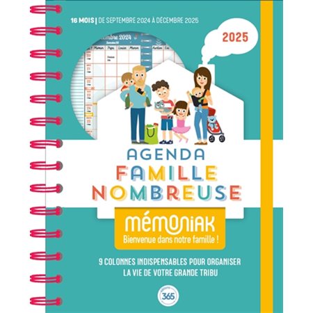 Agenda famille nombreuse Mémoniak 2025