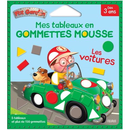 Les voitures : Mes tableaux en gommettes mousse : Petites pousses