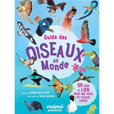 Guide des oiseaux du monde : QR code et lien pour une vidéo de chaque espèce