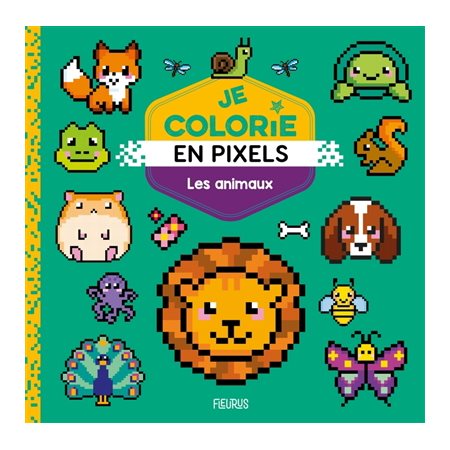 Les animaux : Je colorie en pixels