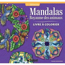 Mandalas royaume des animaux : Livre à colorier : Art détente