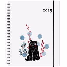 Agenda Garbo Ours Annuel 2025 : Agendas annuels 2025 : De janvier à décembre 2025 : 1 semaine  /  2 pages