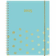 Kibo-OR Bleu Annuel 2025 : Agendas annuels 2025 : De janvier à décembre 2025 : 1 semaine  /  2 pages