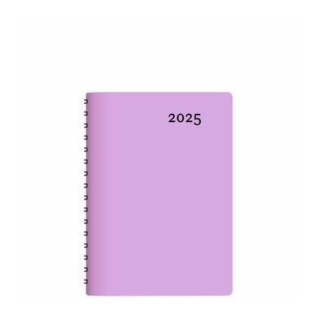 Agenda Buro Lilac Annuel 2025 : Agendas annuels 2025 : De janvier à décembre 2025 : 1 jour  /  1 page