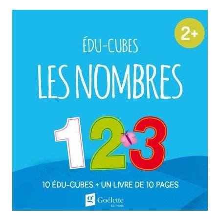 Les nombres : Édu-cubes : 10 édu-cubes + 1 livre de 10 pages : 2+