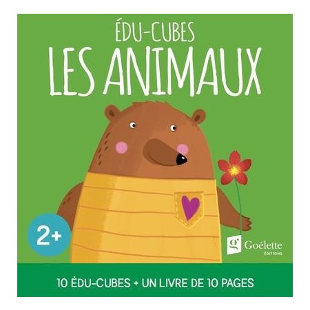 Les animaux : Édu-cubes : 10 édu-cubes + 1 livre de 10 pages : 2+