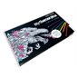 Coffret de Coloriage Mythomorphia : 1 album de coloriage 20 crayons de couleur 1 taille-crayon